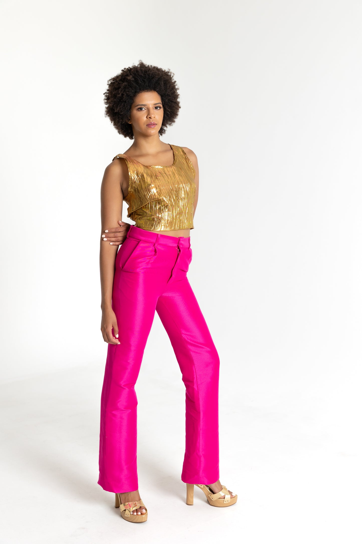 Tulip High Waist Pleated Pants