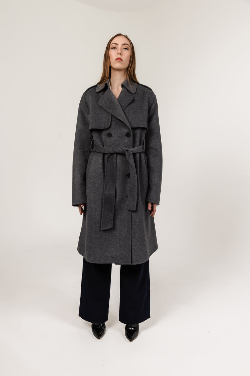 Oversized Wool Silk Trench Coat – claudiaamaya.us