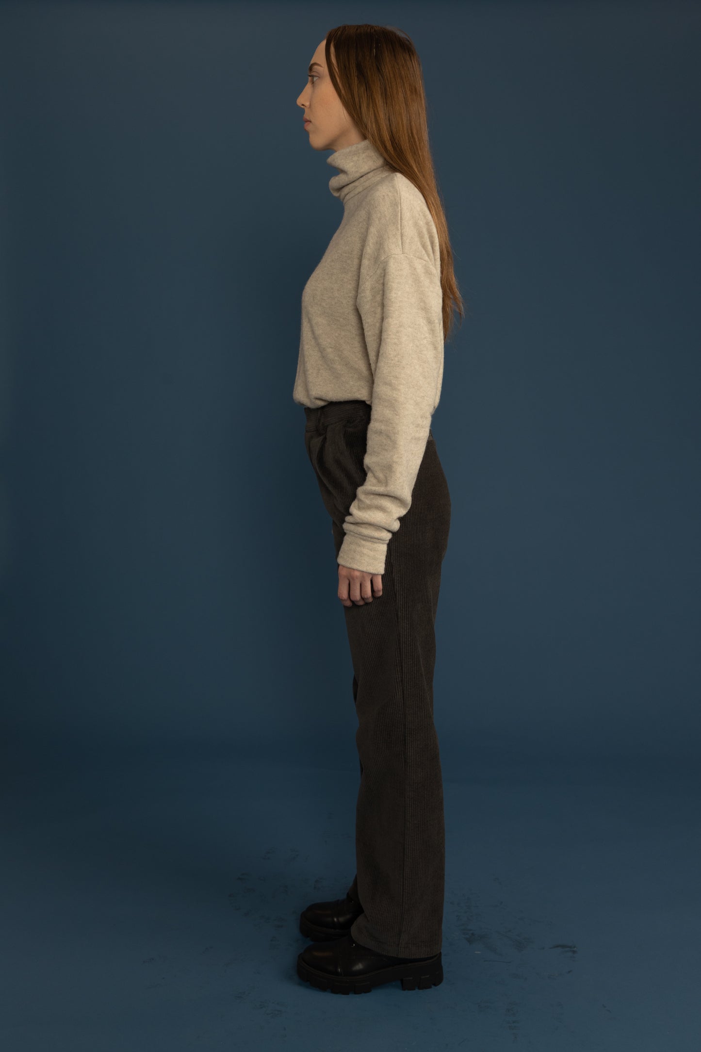 Stretch Corduroy High Rise Flare Pants