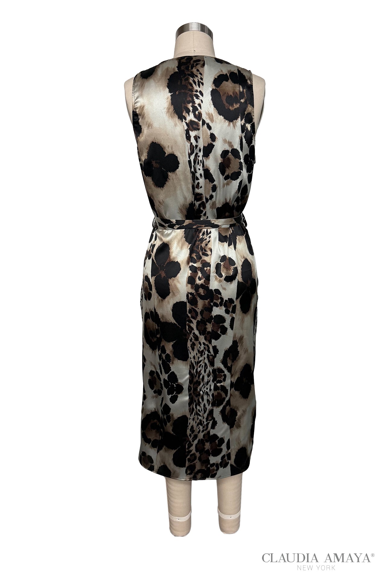 Maya Sleeveless Wrap Tunic Dress