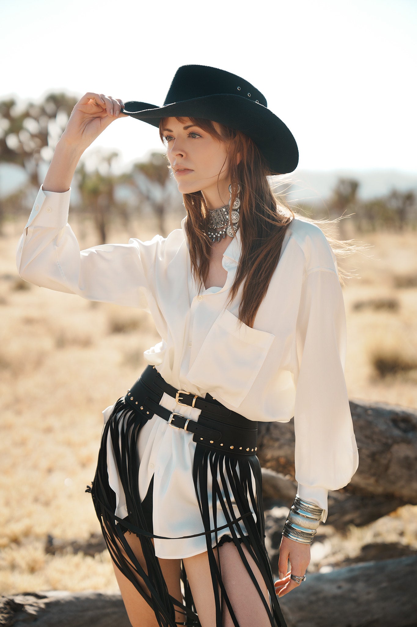 Oversized Button Down Long Sleeve Shirt