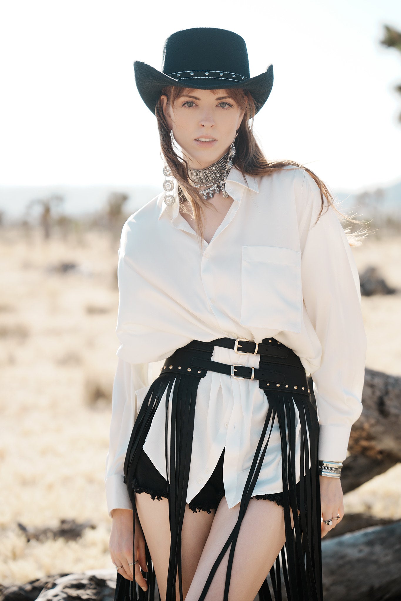Oversized Button Down Long Sleeve Shirt