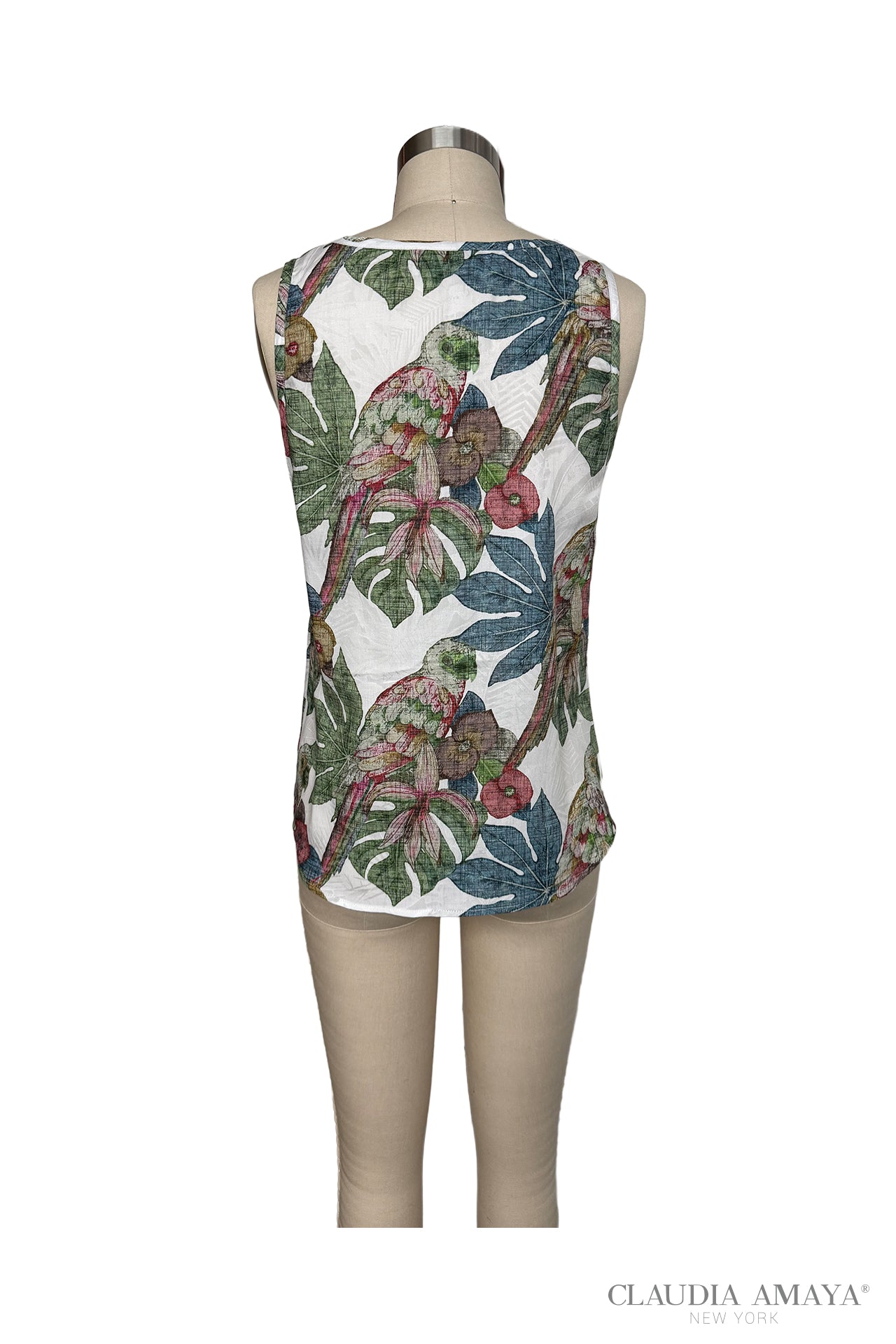 Parrot Print Tank Top