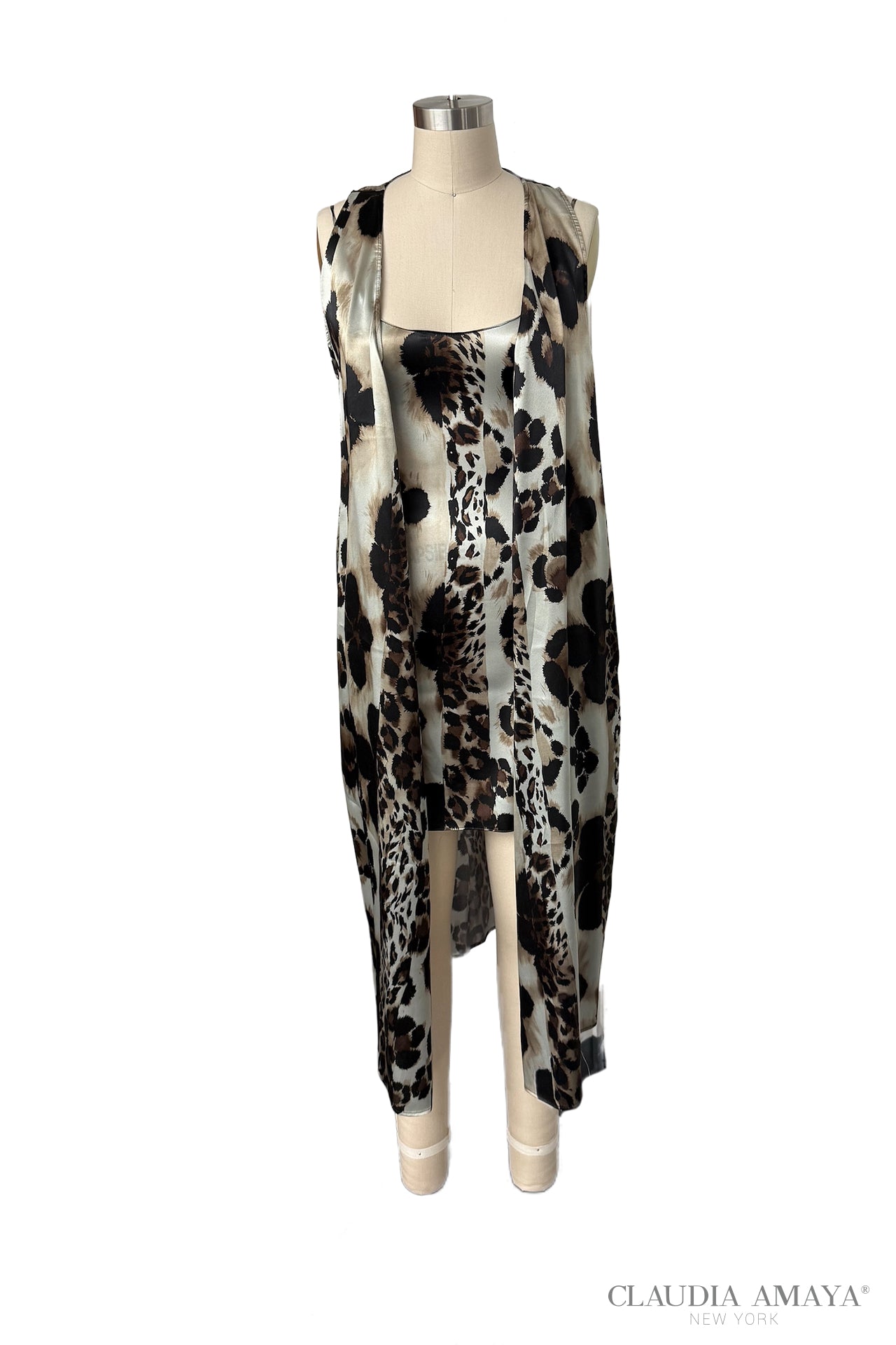 Maya Sleeveless Wrap Tunic Dress