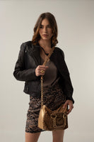 Lêopard  doré  Purse