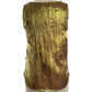 Wrinkle lame gold waist tank top