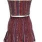 Hydrangea corset and mini skirt set