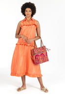 Peony Silk Taffeta Sleeveless Maxi Dress