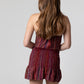 Hydrangea corset and mini skirt set