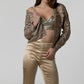 Gold Lace Trucker Jacket