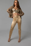 Gold Cropped Top