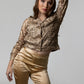 Gold Lace Trucker Jacket
