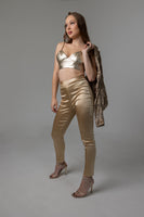 Gold Cropped Top