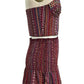 Hydrangea corset and mini skirt set