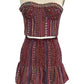 Hydrangea corset and mini skirt set