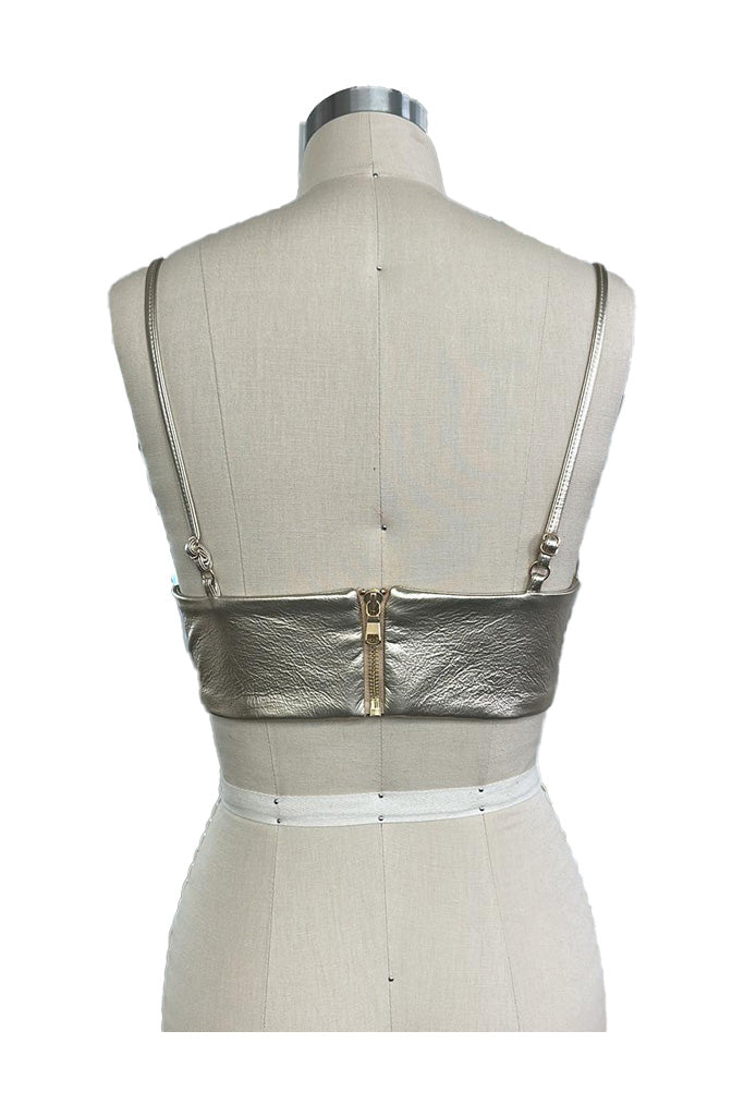 Gold Cropped Top