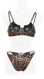 Center Front Cut Out Bikini Top