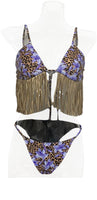 Triangle Bikini Top With Fringe Trim