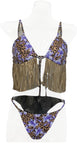 Triangle Bikini Top With Fringe Trim