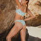 Blue Flamingo Tie Front Top