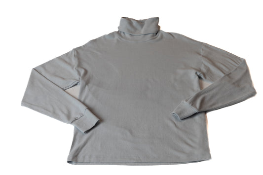 Brushed Knit Oversized Turtleneck Sweater