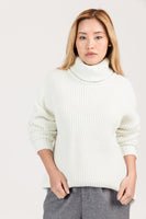 Oversized Ribbed Turtleneck Sweater