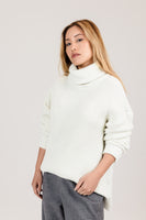 Oversized Ribbed Turtleneck Sweater