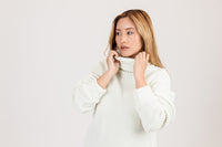 Oversized Ribbed Turtleneck Sweater