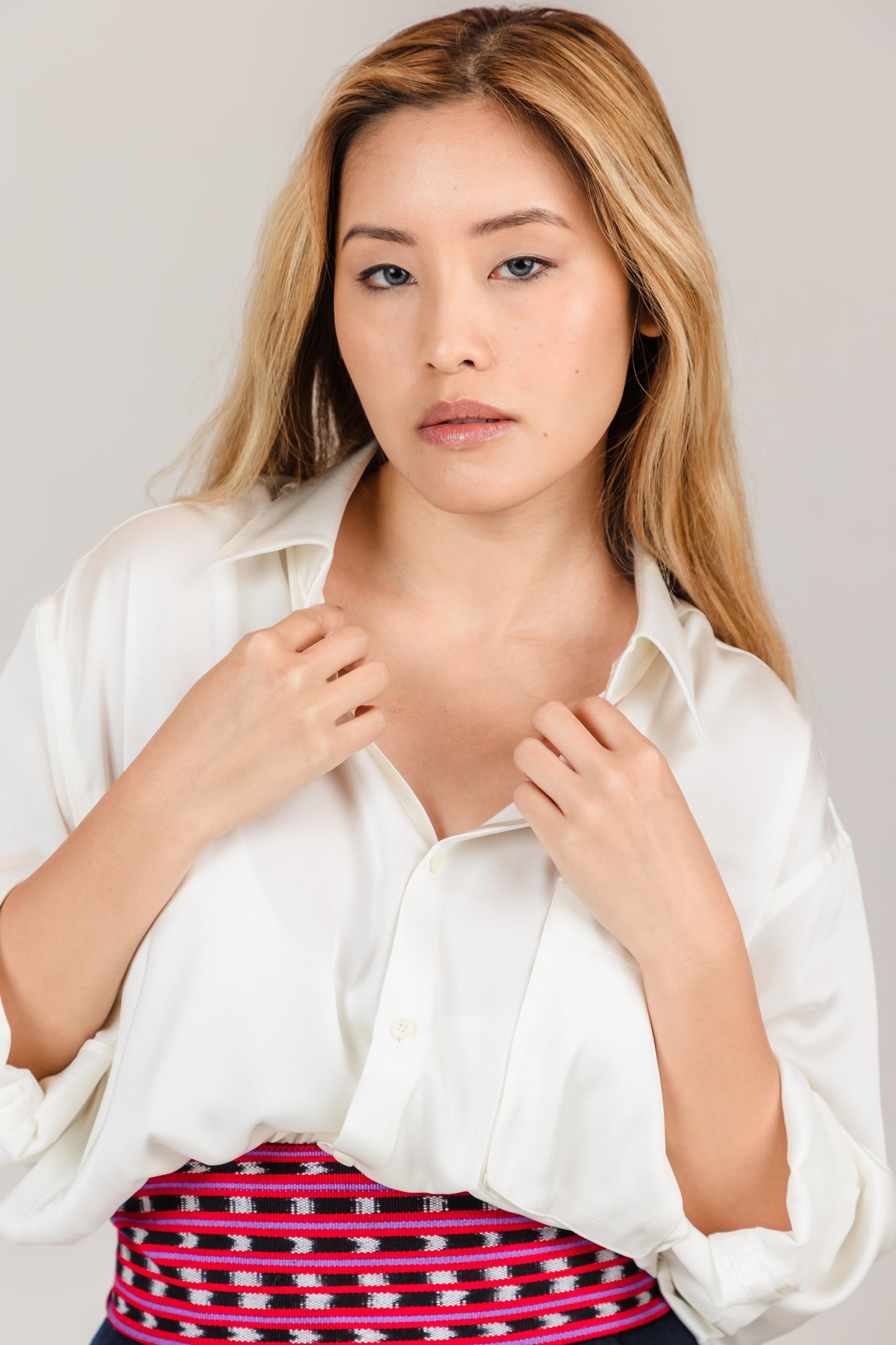 Oversized Button Down Long Sleeve Shirt