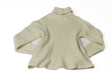 Oversized Ribbed Turtleneck Sweater