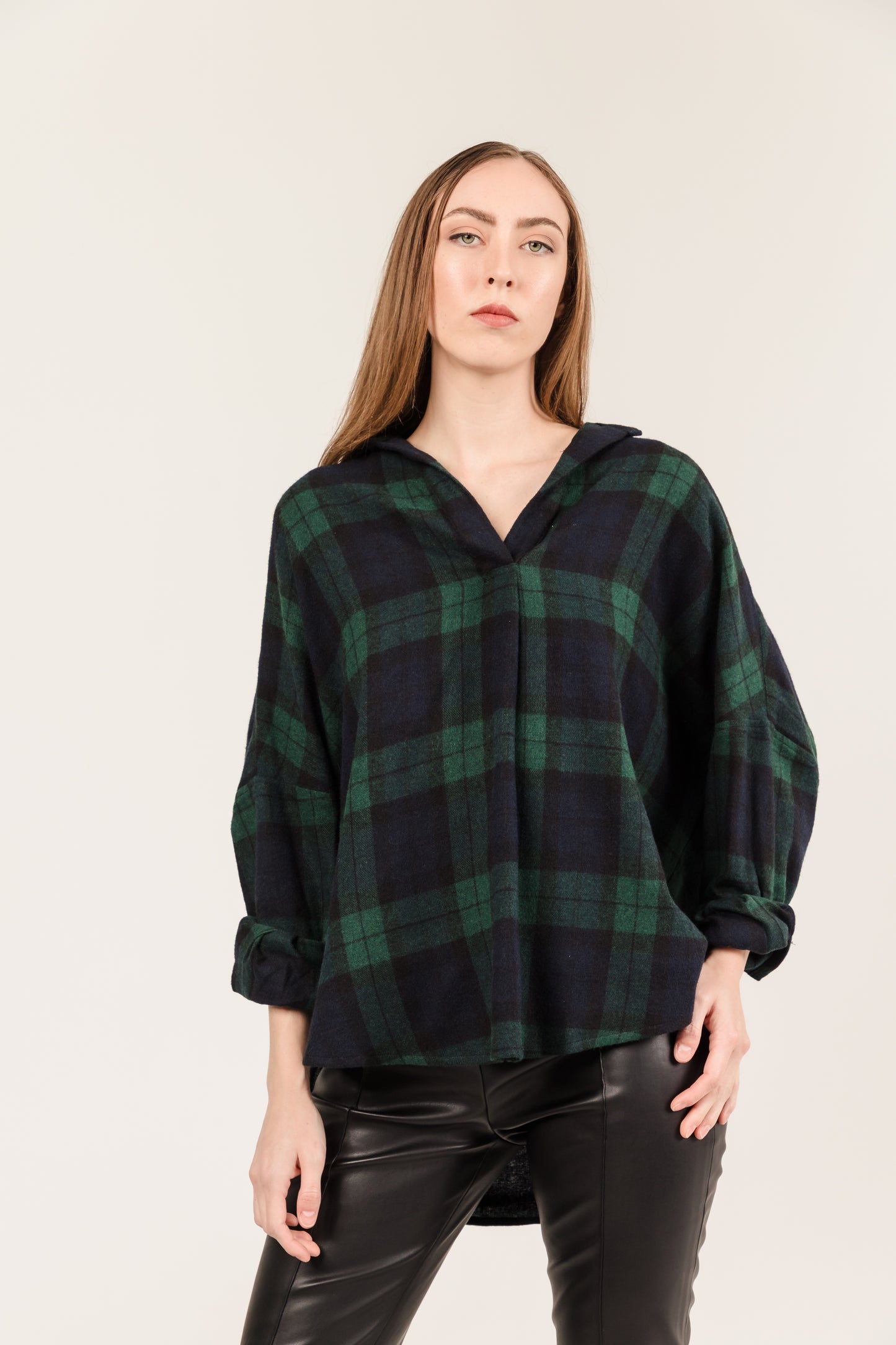 Oversized V Neck Shirt