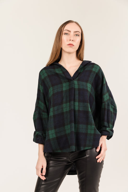 Oversized V Neck Shirt