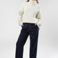 Wool Cashmere High Rise Flare Pants