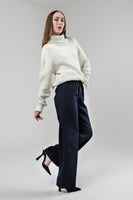 Oversized Ribbed Turtleneck Sweater