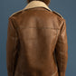 Vegan Sherpa Vegan Leather Oversized Biker Jacket