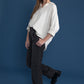 Oversized Cotton Collar V Neck Placket Shirt