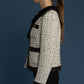 White  & Black Tweed Jacket