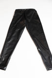 Vegan Leather Slim Fit Pintuck  Pants
