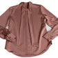 Silk Bow Tie Cuffed Long Sleeve Shirt