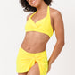 Ruched Mini Skirt Cover Up