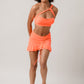 Drawstring Ruched, Ruffle Hem Skirt Cover Up
