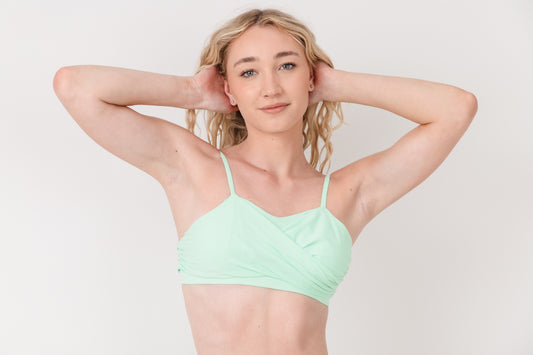 Ruched Front Bikini Top