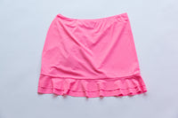 Drawstring Ruched, Ruffle Hem Skirt Cover Up