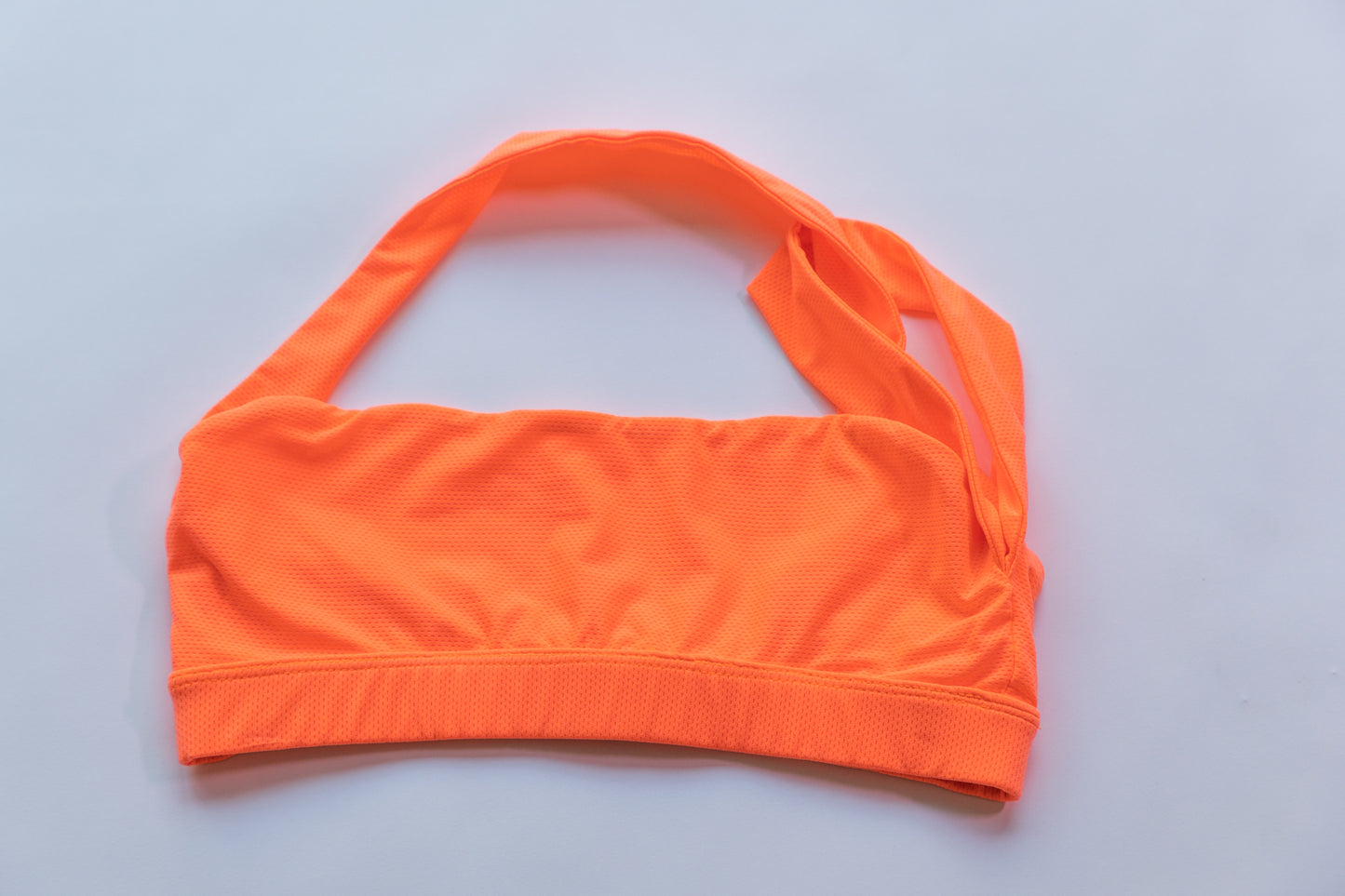 Asymmetrical One Shoulder Strap Swim Bralette Top