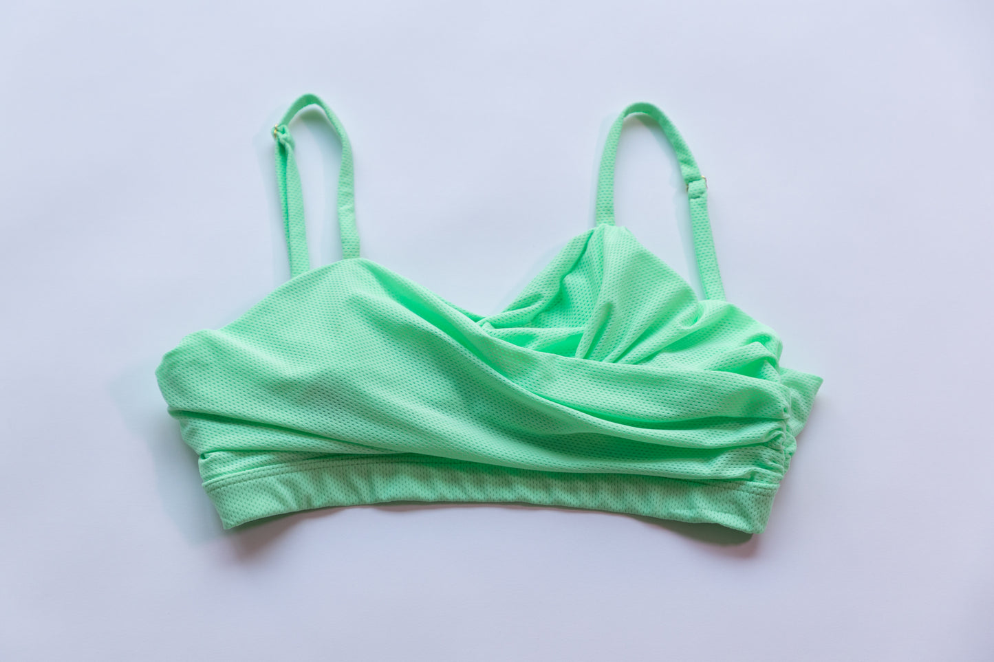 Ruched Front Bikini Top