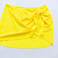 Ruched Mini Skirt Cover Up